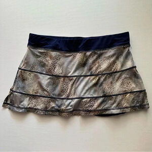 Sofibella Navy Blue‎ Animal Print Skort Size XL